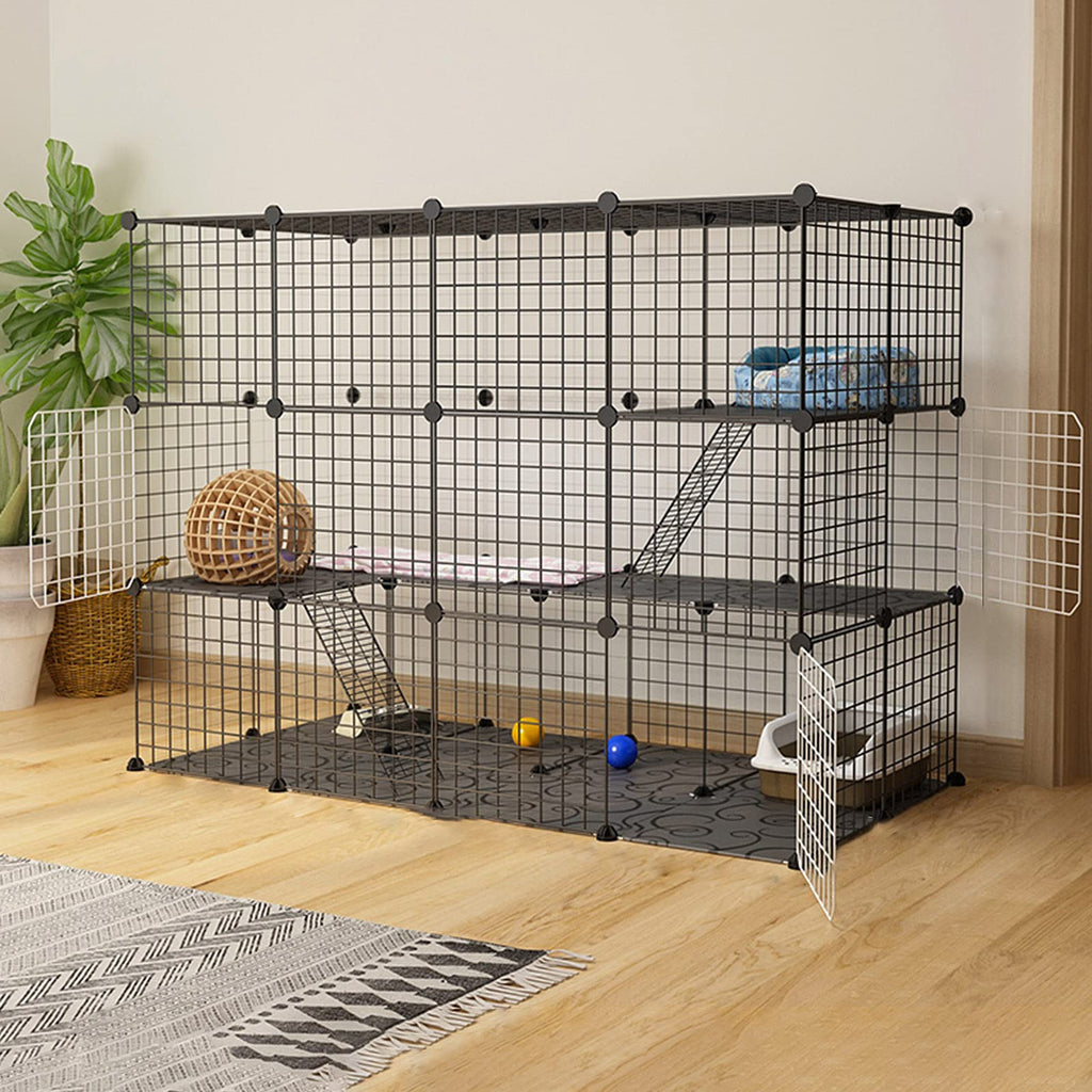 Metal Wire Small Animal Cage 147 * 75 * 110cm E5405