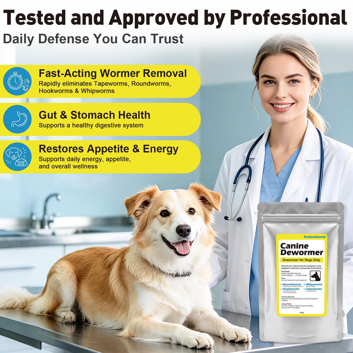 Dewormer for Dogs 100g F821100