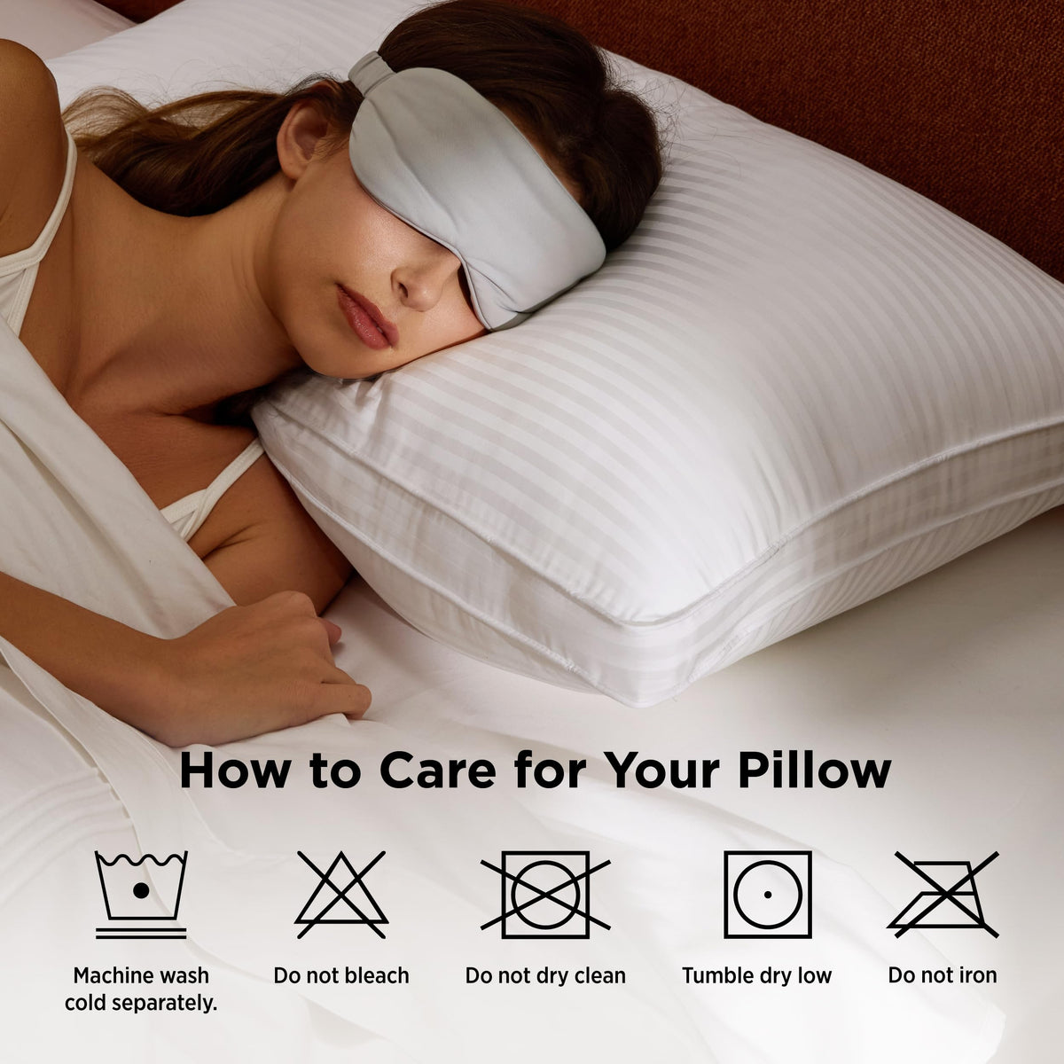 King Size Set of 2 Cotton Pillows G5439