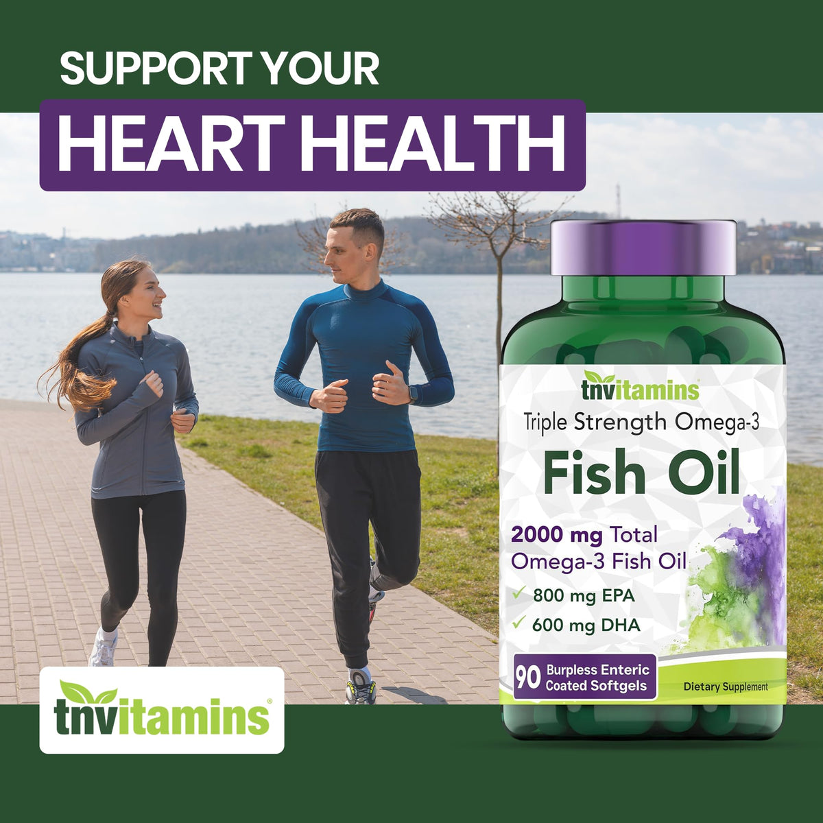 2000mg Omega-3 Fish Oil 90 Softgels Q921456