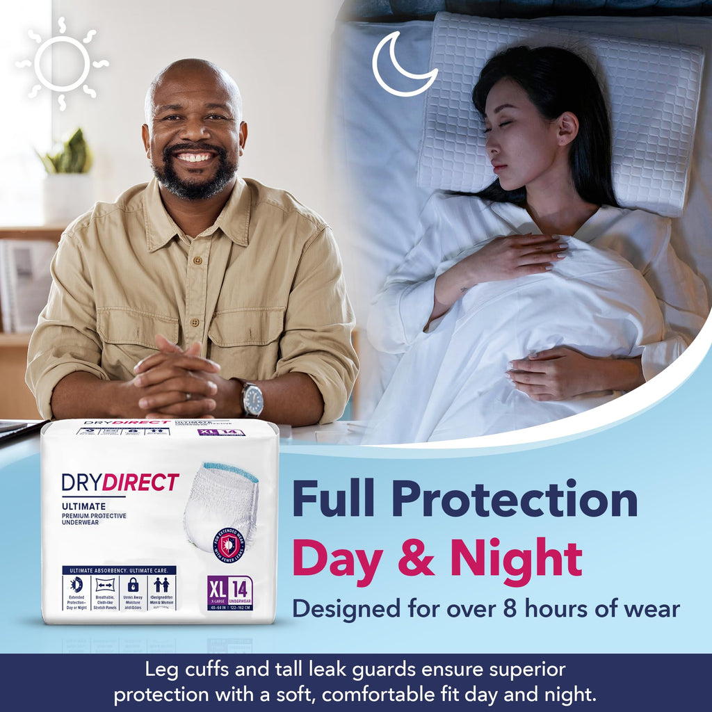 XX-Large Disposable Adult Diapers, Pack of 12 T796803