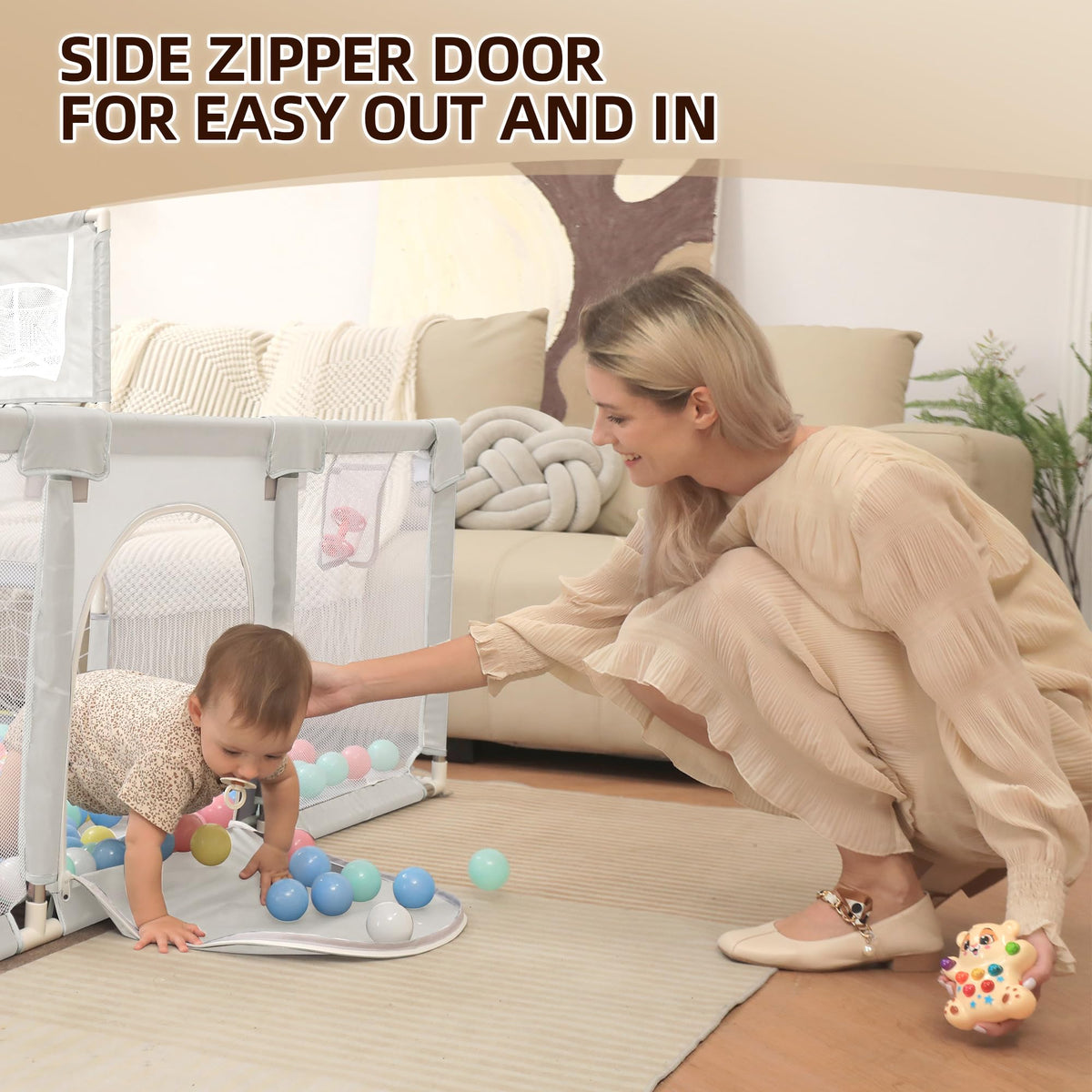 Baby Playpen with Mat 73"x71" R920