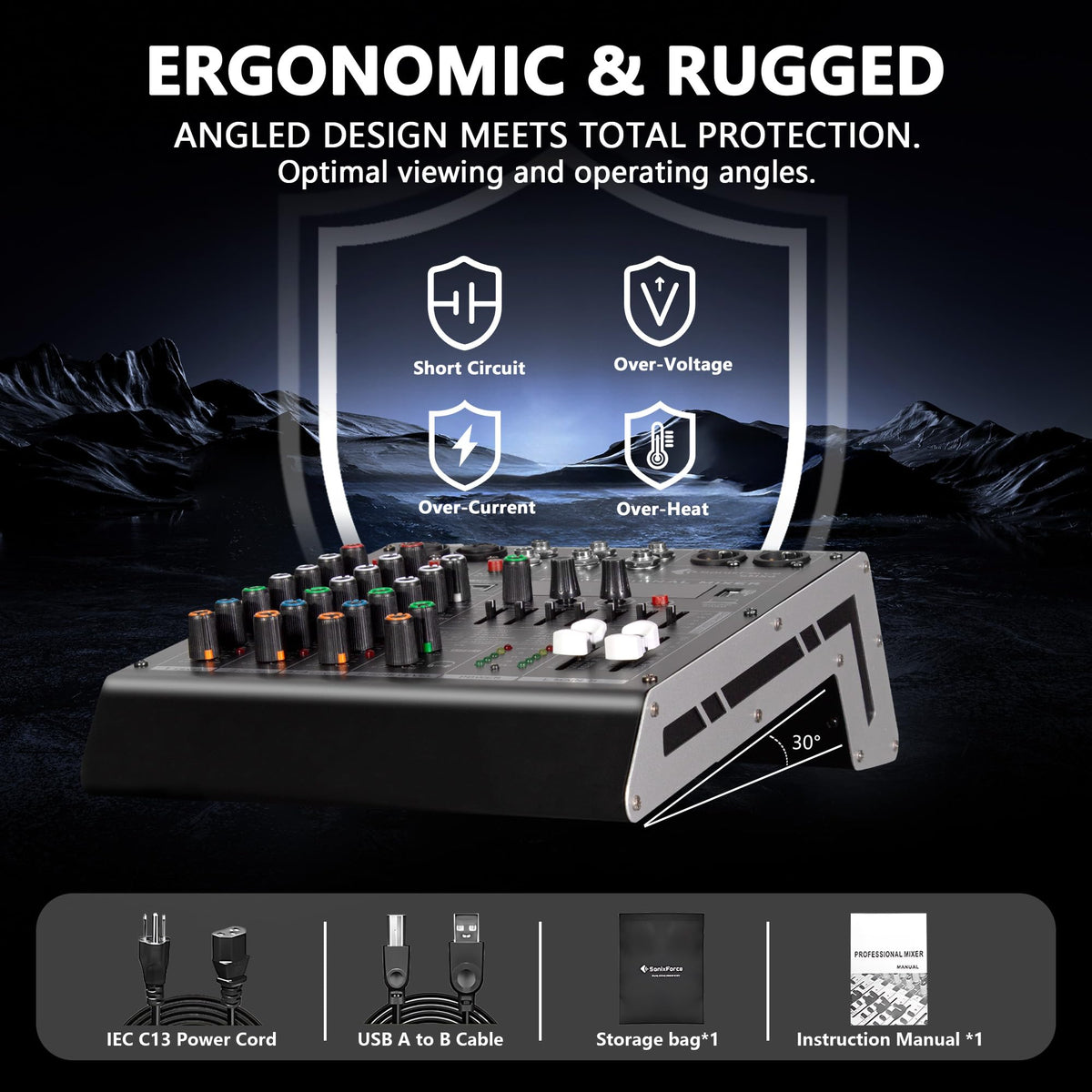 4 Channel Audio Mixer L148