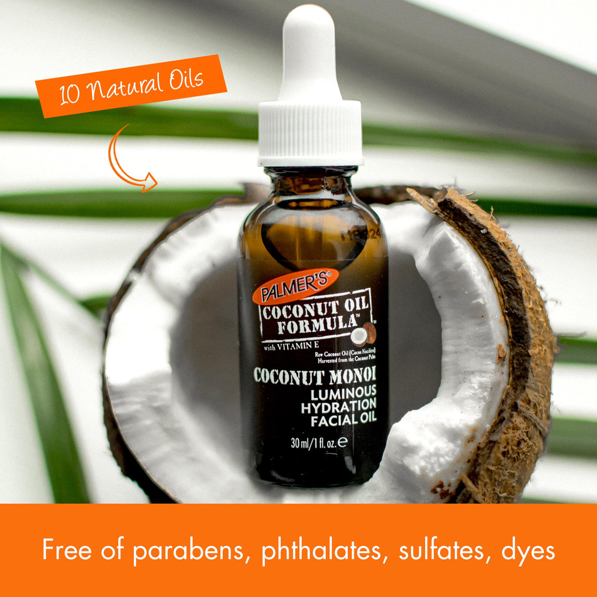Hydrating Facial Oil with Coconut 1 Fl Oz U63528
