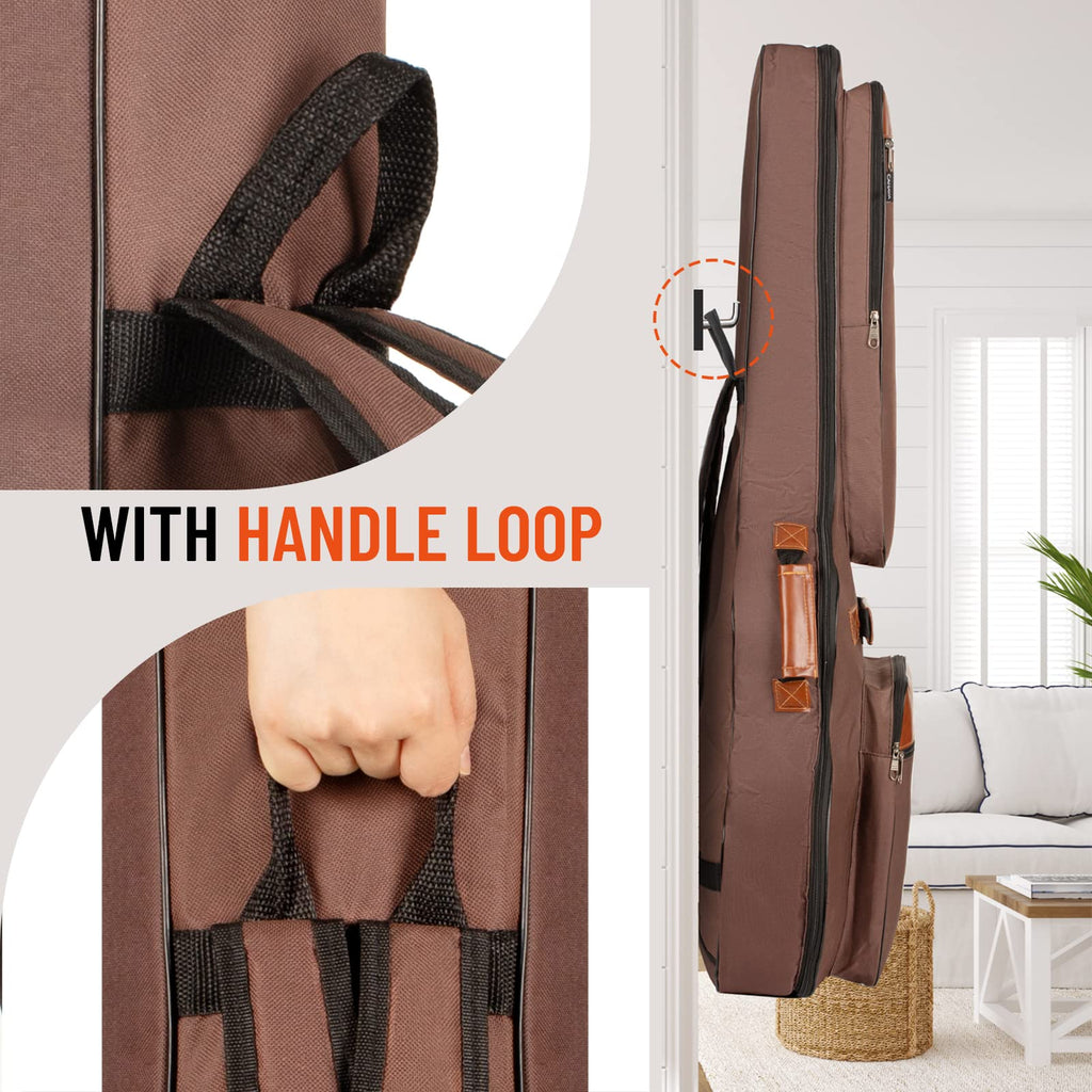 40 41 42 In 6 Pockets Water Resistent Oxford Cloth Padded Guitar Bag O861645