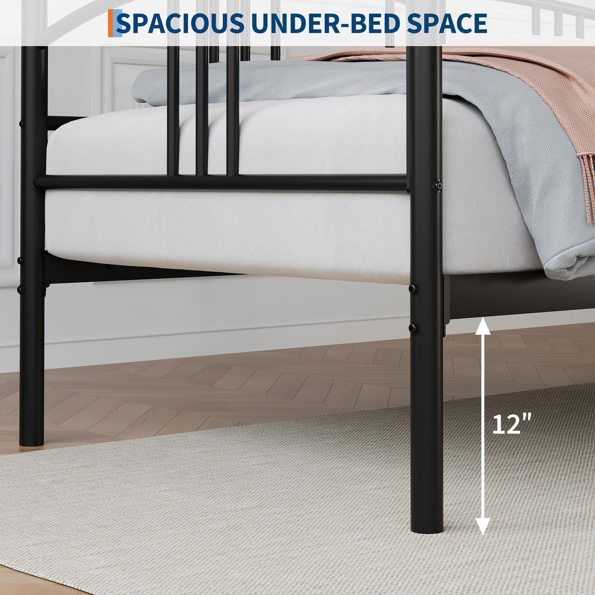 Twin Metal Daybed with Trundle L62578