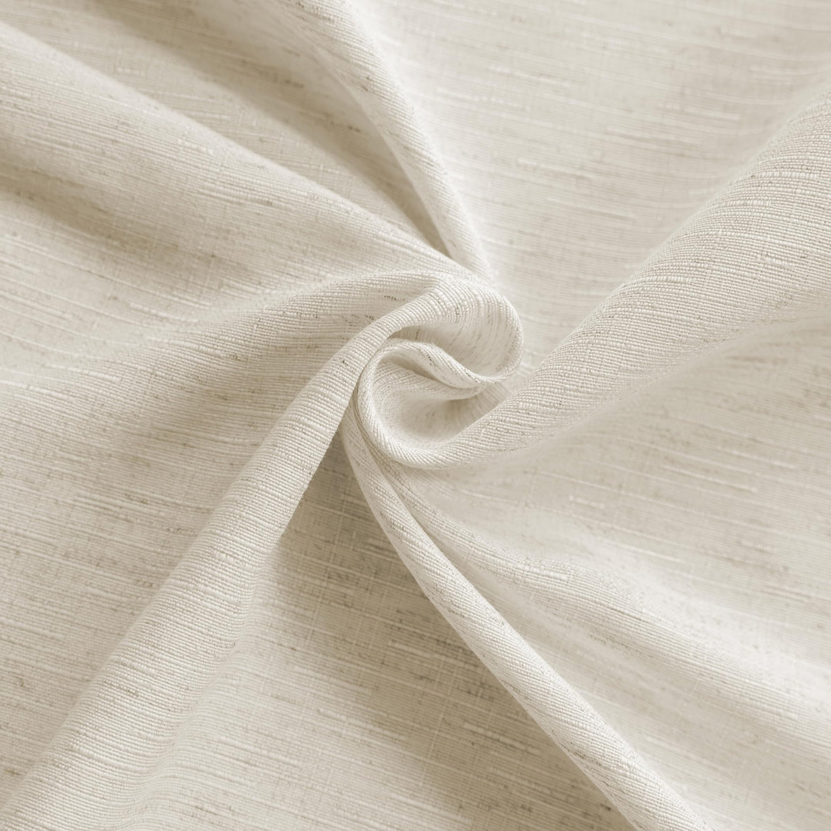 Natural Linen Curtains 90 Inches Long 2 Panels Black Grommets Y48437