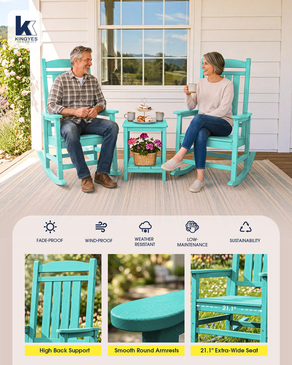 Oversized Outdoor Rocking Chair T5567