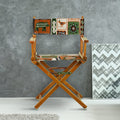 Director's Chair Honey Oak Cotton Wood Finish B884363