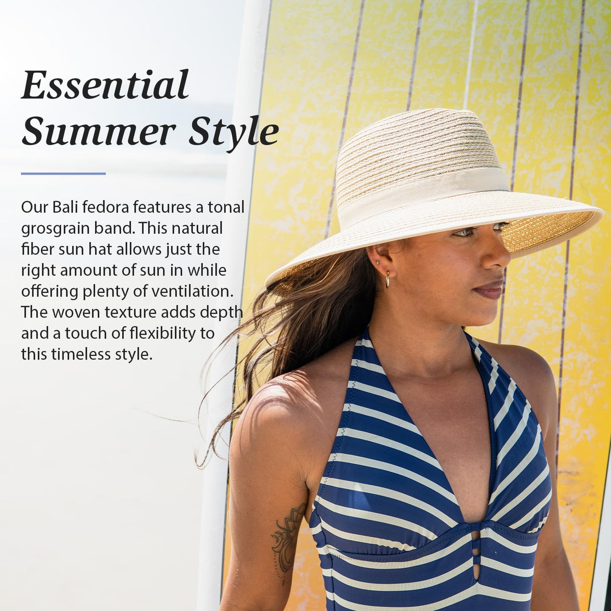 Women's Wide Brim Fedora T2434