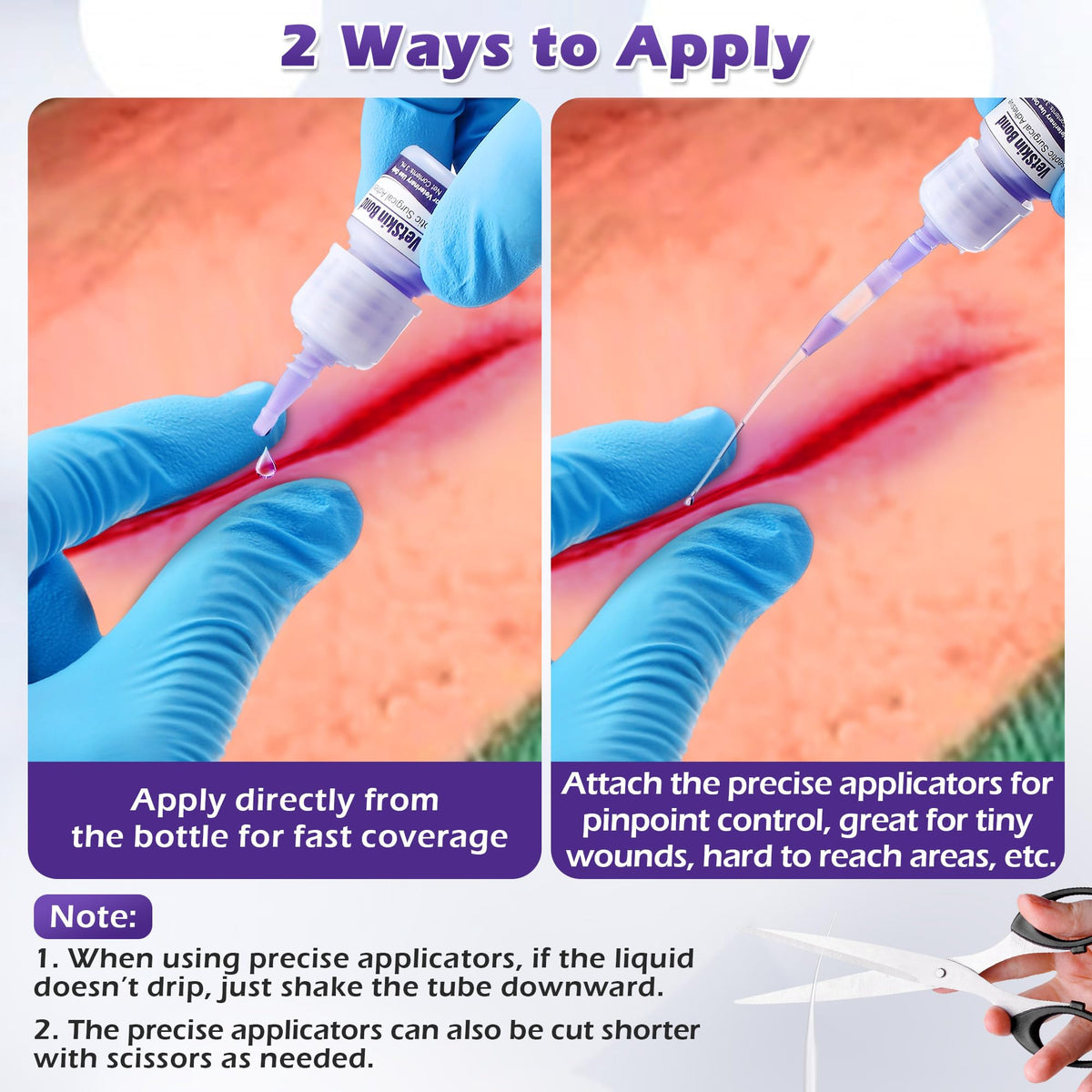 3ml Veterinary Surgical Skin Glue with 10 Applicators Z19207