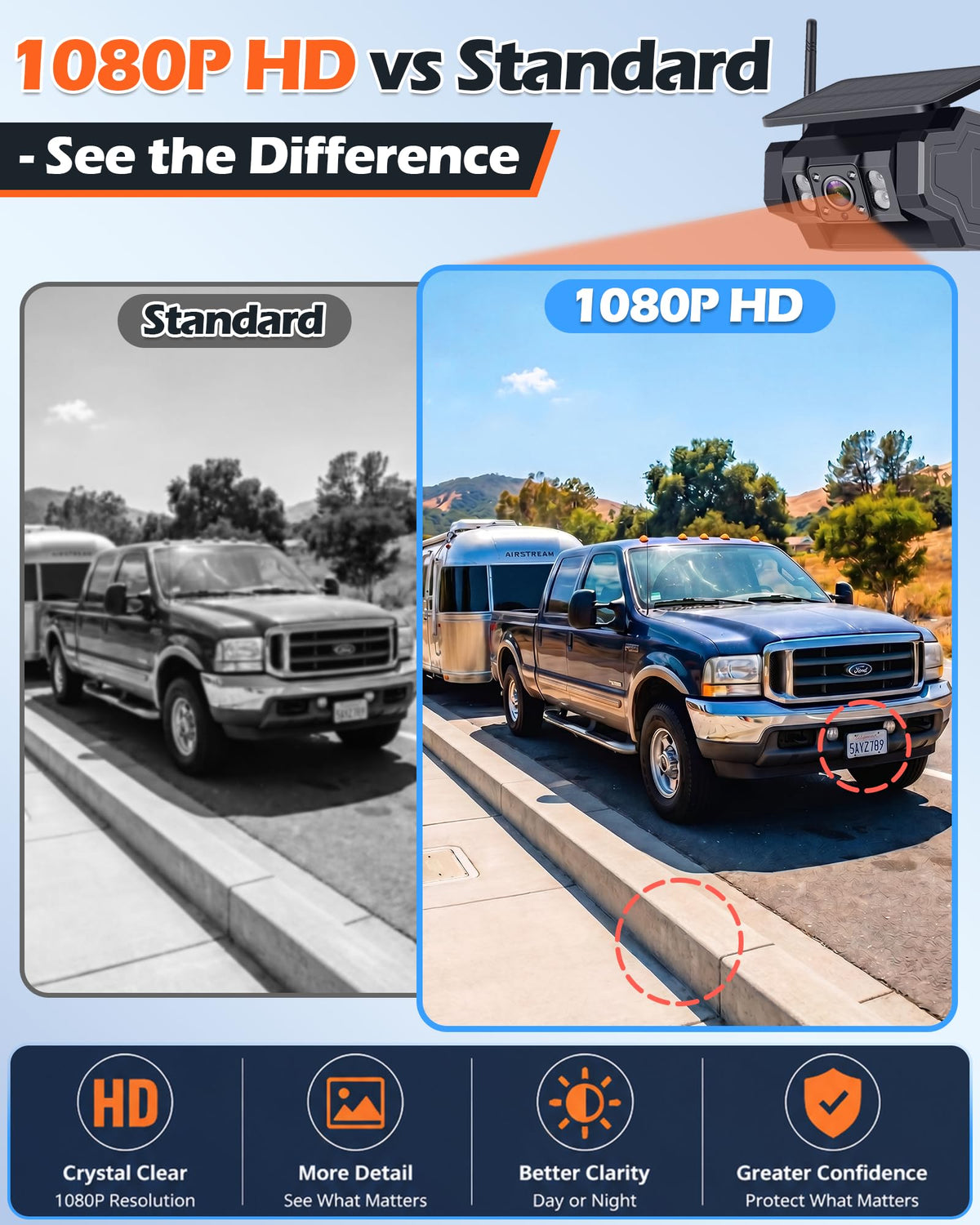 1080P Magnetic Wireless Backup Camera C5630