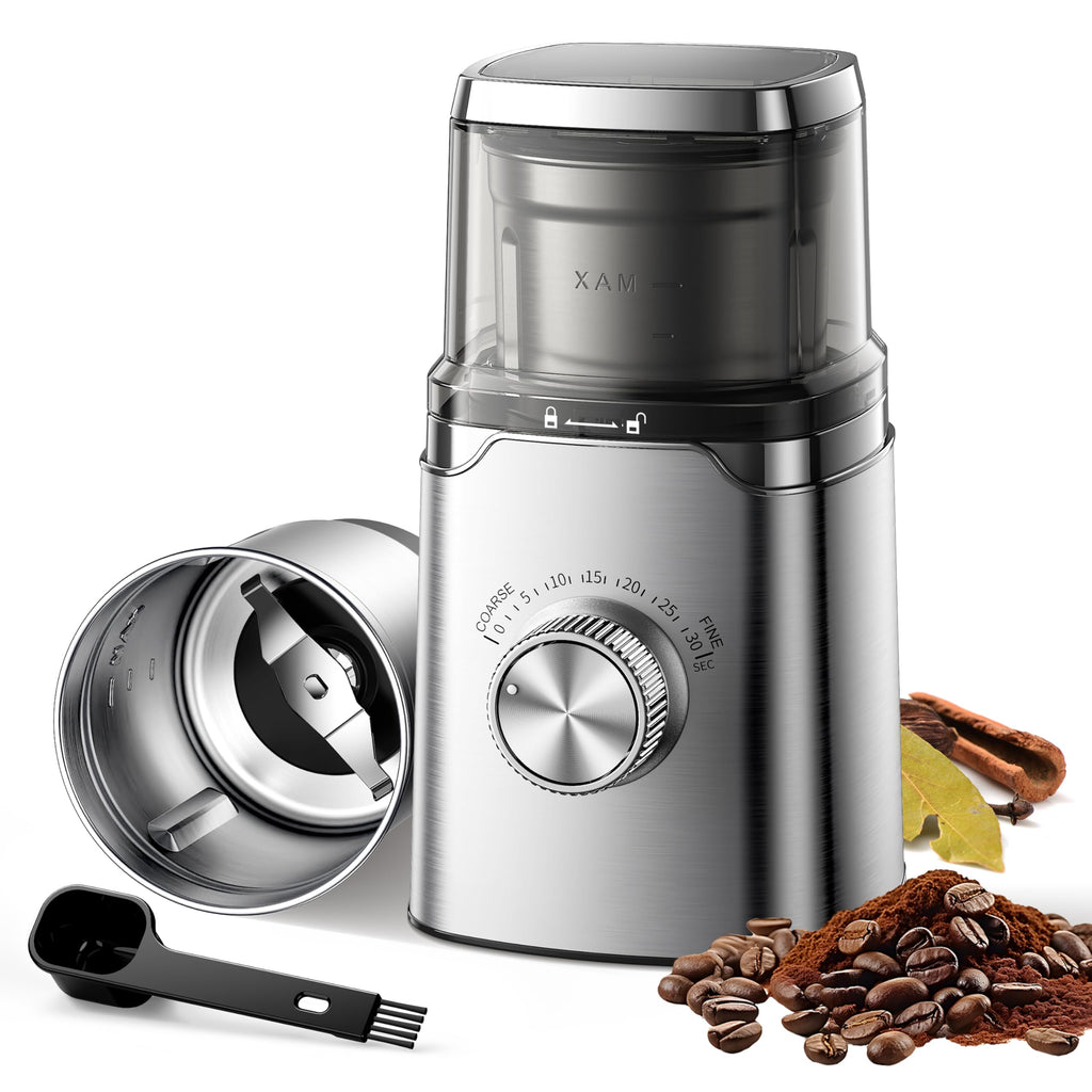 Electric Blade Coffee Grinder with Removable Stainless Steel Bowl V38695