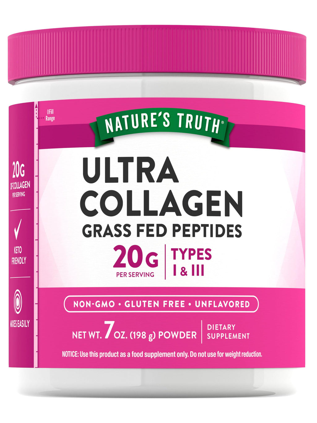 Collagen Powder 7 oz Type I and III Unflavored K27261