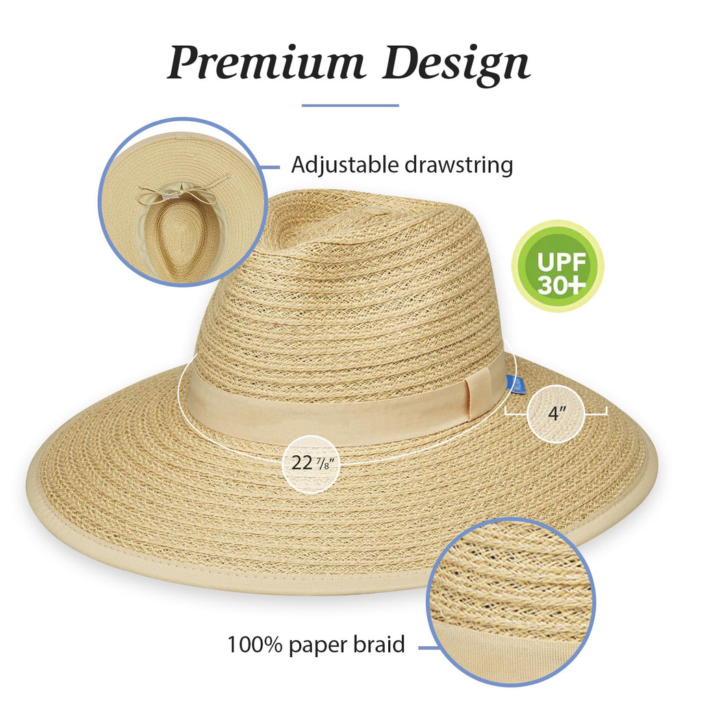 Women's Wide Brim Fedora T2434