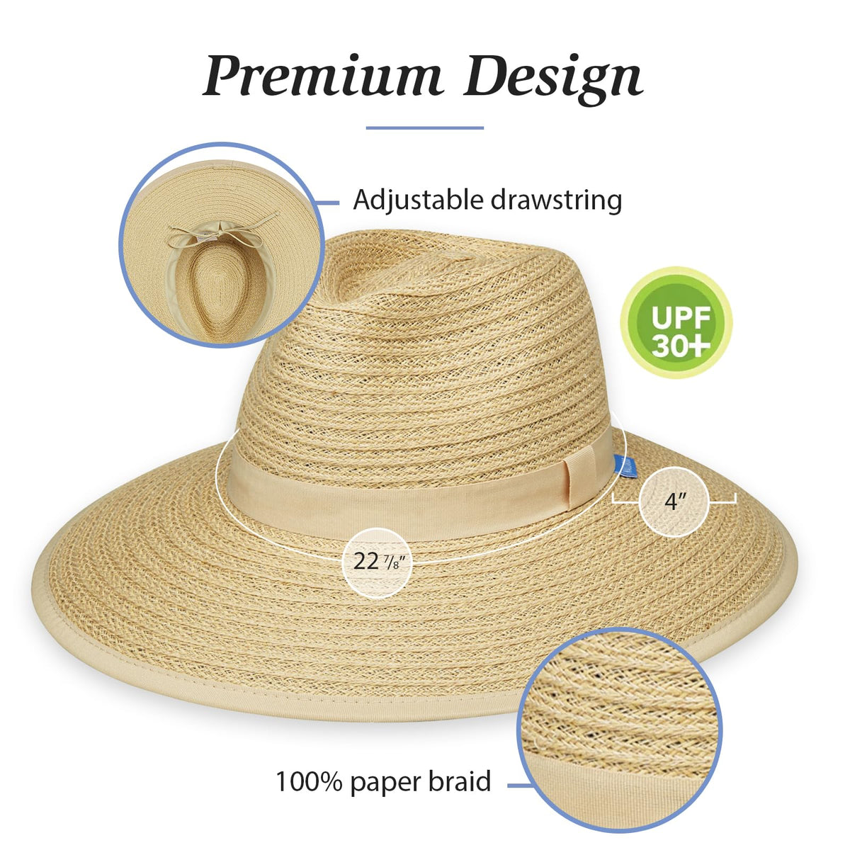 Women's Wide Brim Fedora T2434