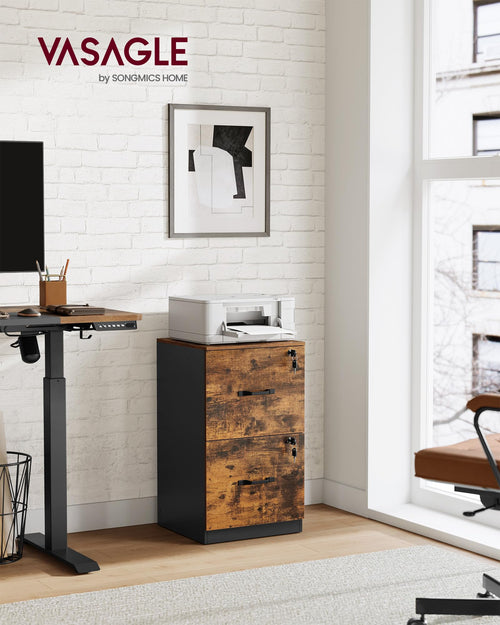 2 Drawer File Cabinet with Locks R340612