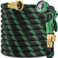 100FT Lightweight Garden Hose with 10-Pattern Nozzle D4643