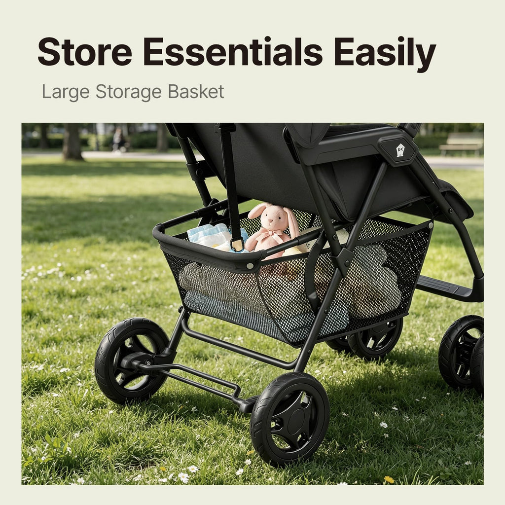 Lightweight Umbrella Travel Stroller with Near-Flat Recline Seat A4411