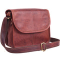 Brown Leather Crossbody Purse B9616