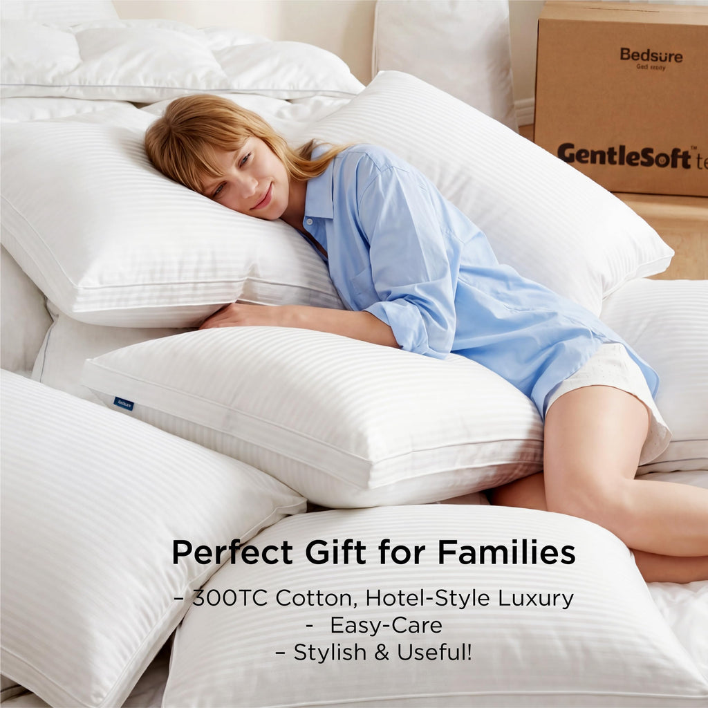 King Size Set of 2 Cotton Pillows G5439