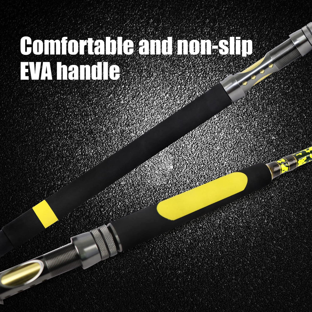 Catfish Fishing Rod Portable Travel Heavy 1 Piece/2 Piece M630374