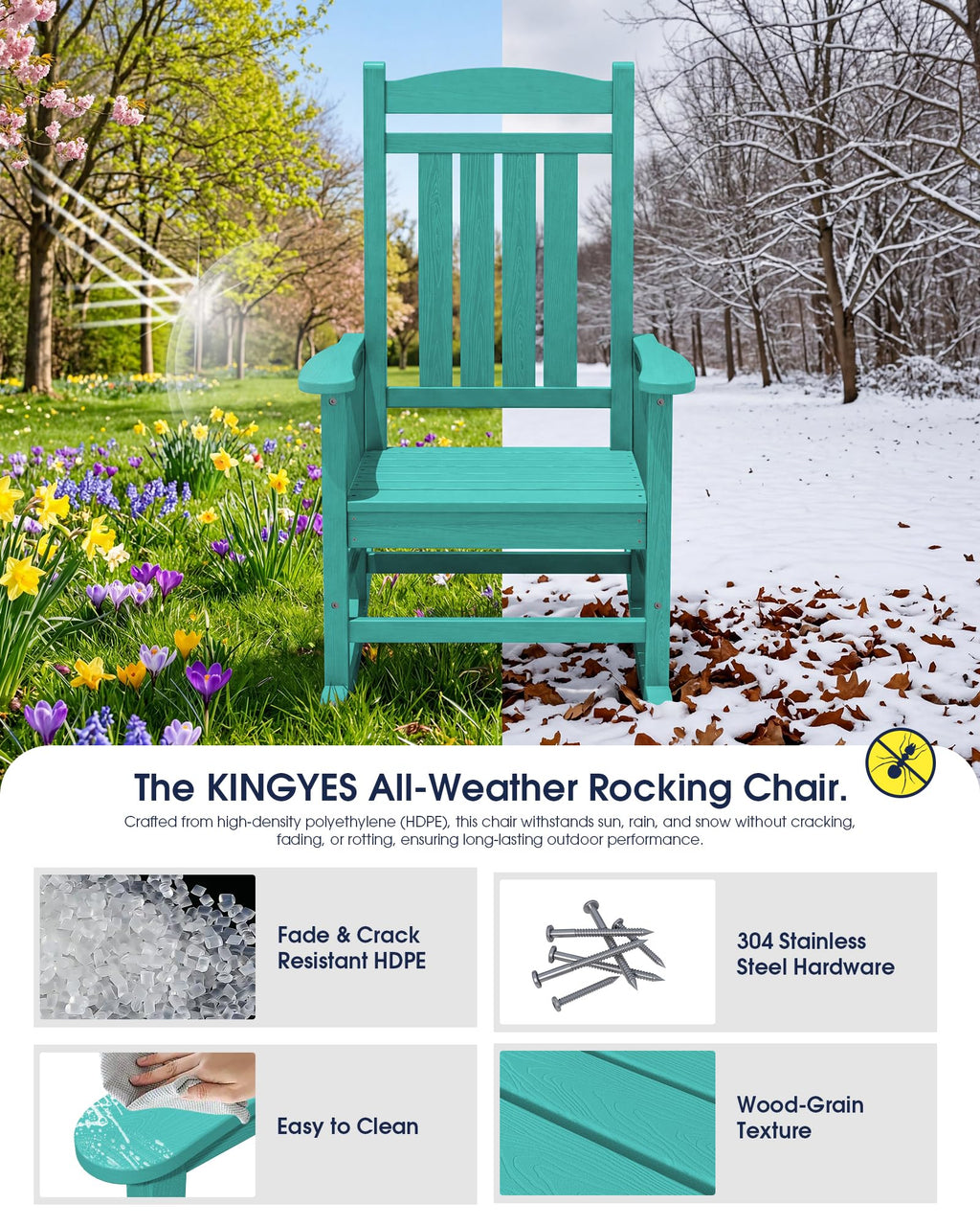 Oversized Outdoor Rocking Chair T5567