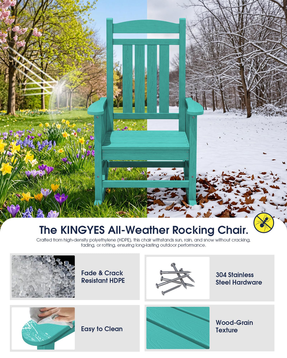 Oversized Outdoor Rocking Chair T5567