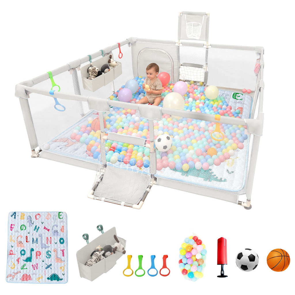 Baby Playpen with Mat 73"x71" R920