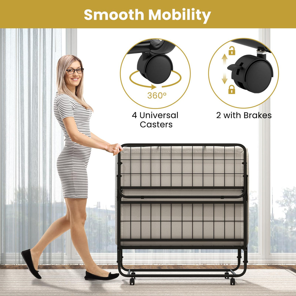 Twin Folding Bed with Mattress B82138