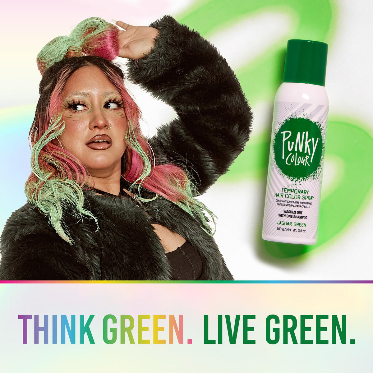 Jaguar Green Temporary Hair Color Spray 3.5 oz D94671