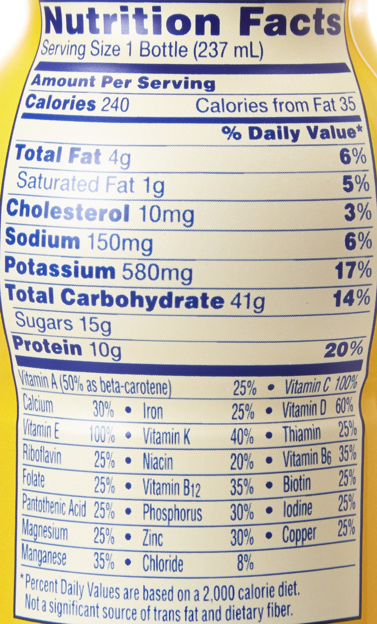 Chocolate Nutritional Drink 8 oz Bottle 24 Ct C1846