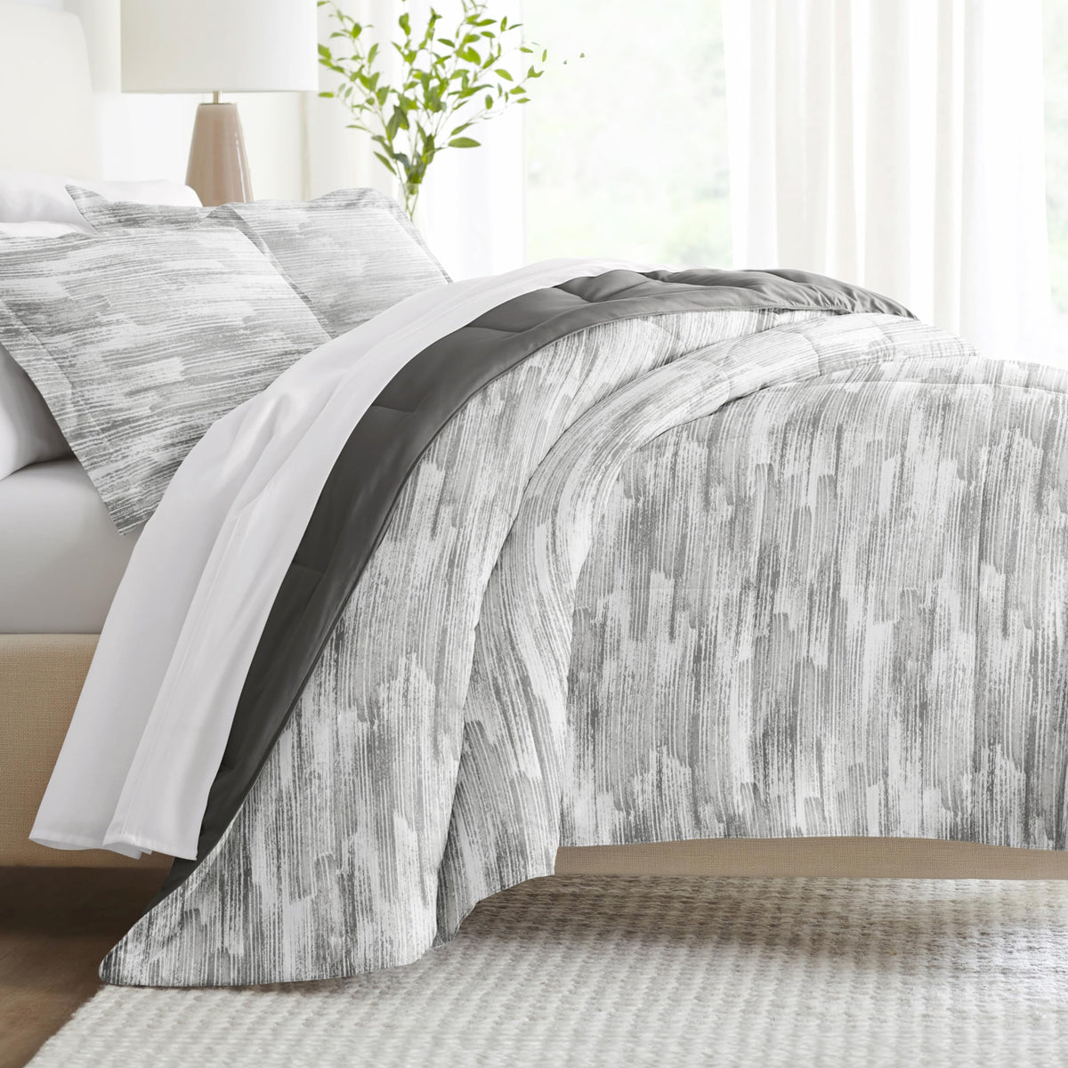 Reversible King Size 3 Piece Comforter Set N5250