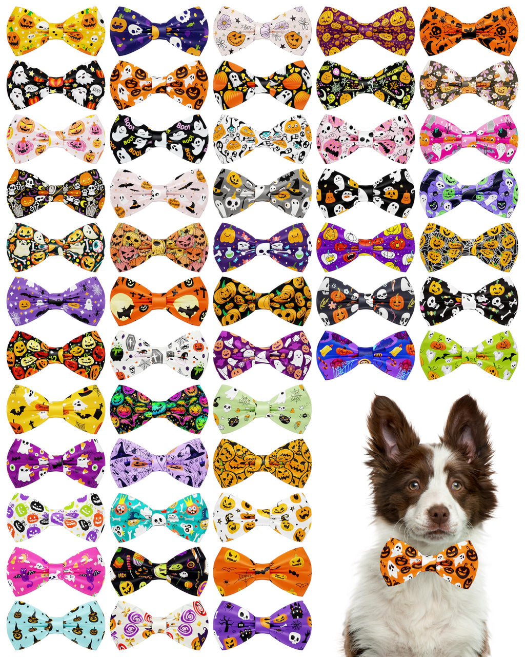 50 Pack Dog Bowties G785