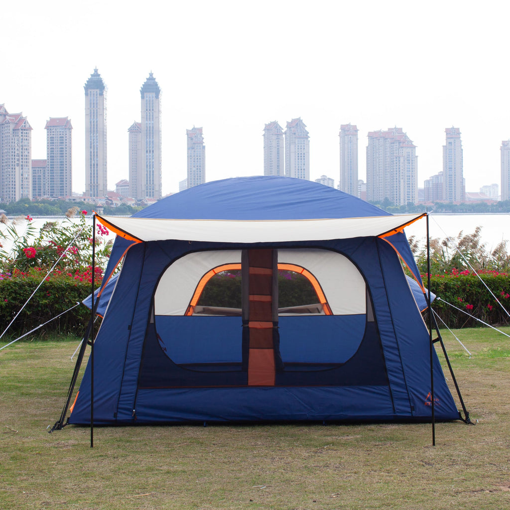 Extra Large 10-12 Person 2 Room Waterproof Double Layer Cabin Tent M163