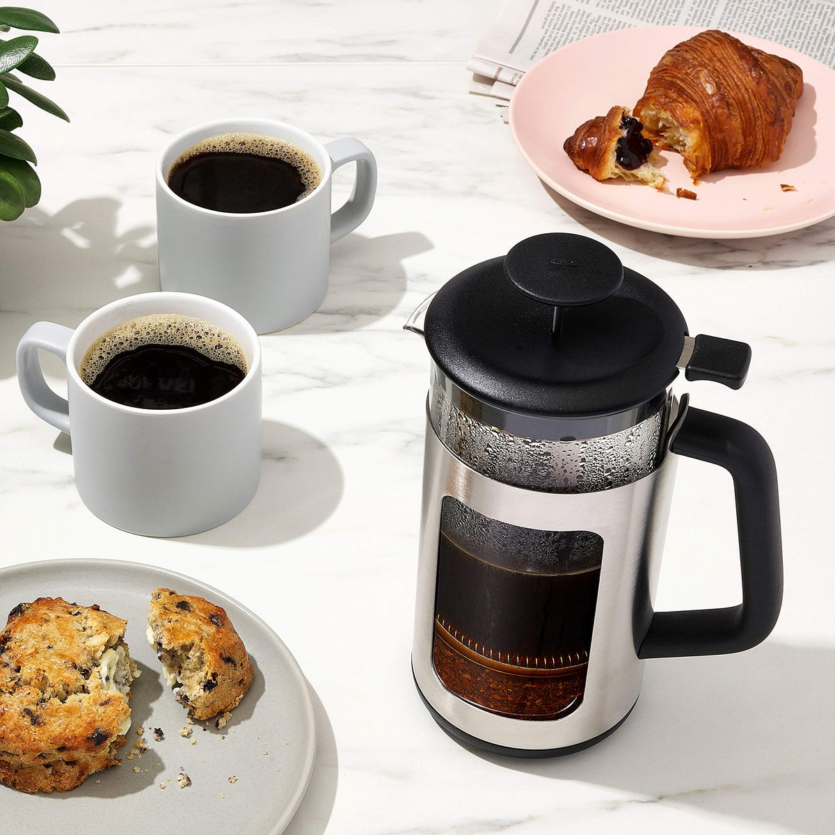 Stainless Steel French Press Coffee Maker 32oz M305