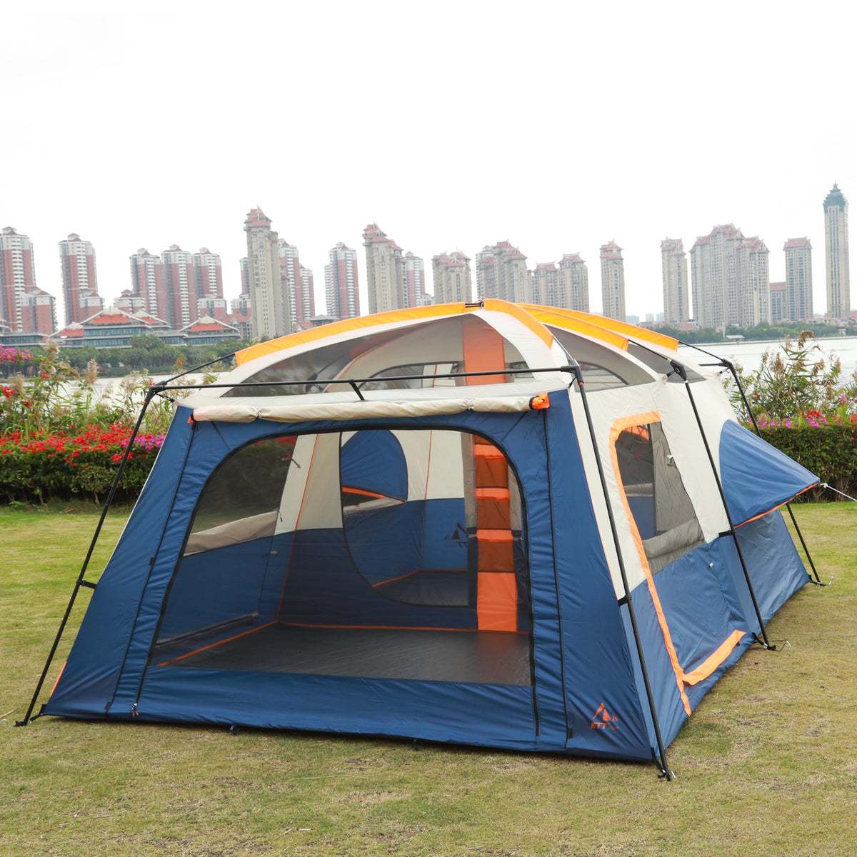 Extra Large 10-12 Person 2 Room Waterproof Double Layer Cabin Tent M163