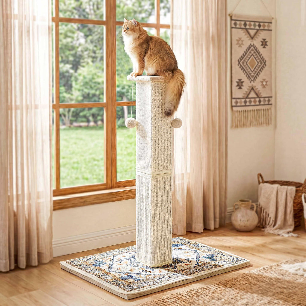 Tall Cat Scratching Post with Carpet Q971135
