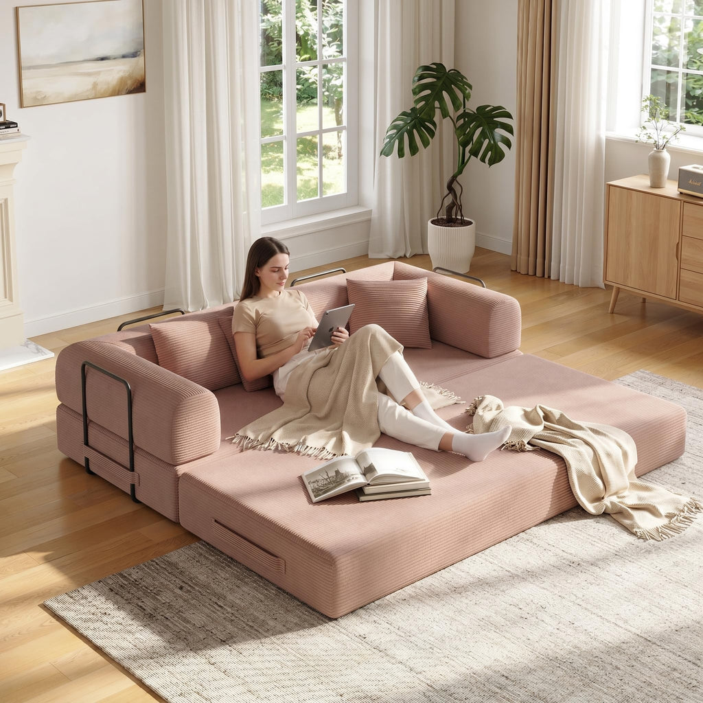 79in Boneless Convertible Futon Sofa Bed Queen B980968