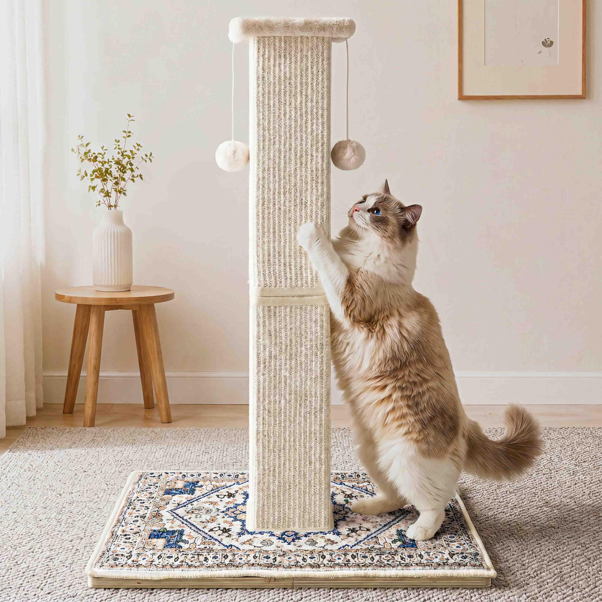 Tall Cat Scratching Post with Carpet Q971135