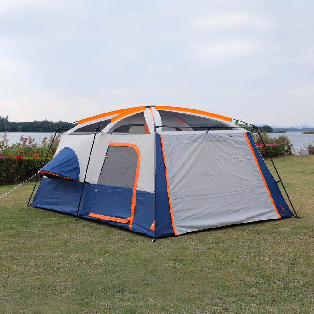 Extra Large 10-12 Person 2 Room Waterproof Double Layer Cabin Tent M163