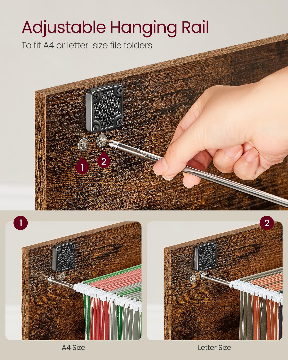 2 Drawer File Cabinet with Locks R340612