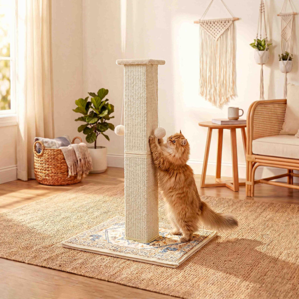 Tall Cat Scratching Post with Carpet Q971135