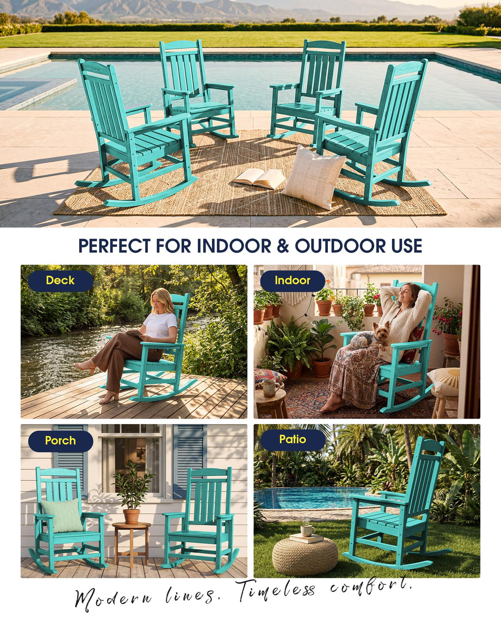 Oversized Outdoor Rocking Chair T5567