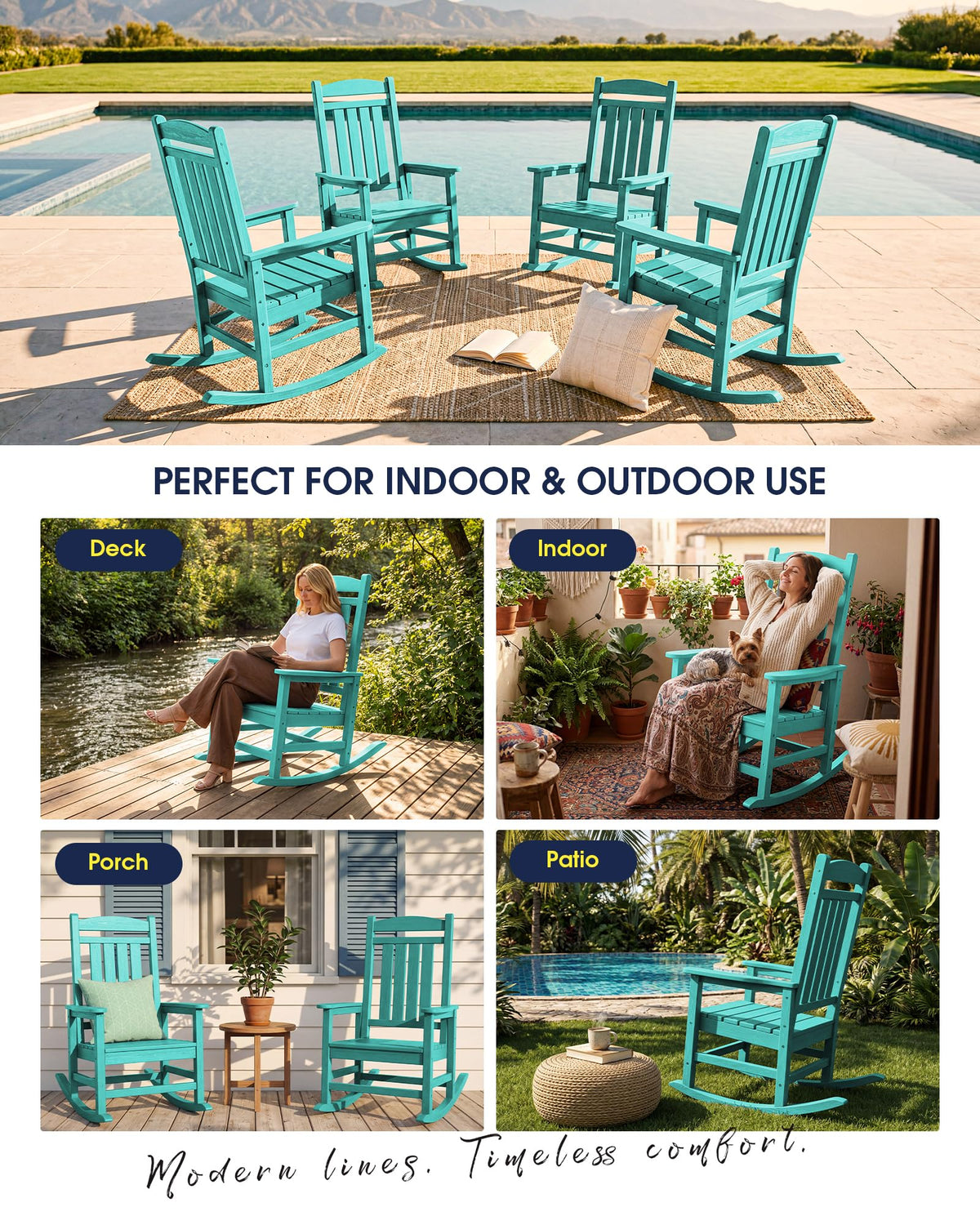 Oversized Outdoor Rocking Chair T5567